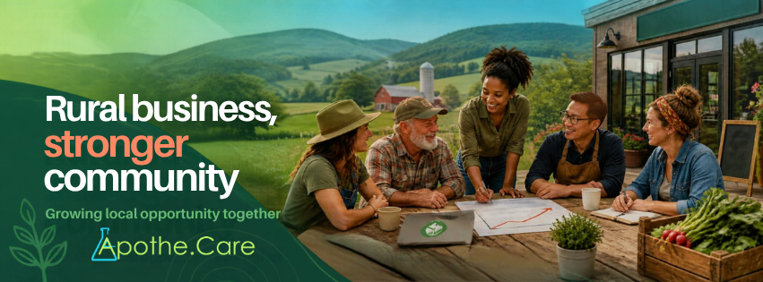 Rural business, stronger community. Growing local opportunity together.